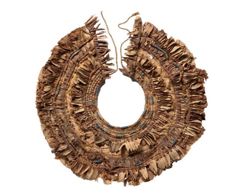 Photo of King Tut floral collar from the MET Museum